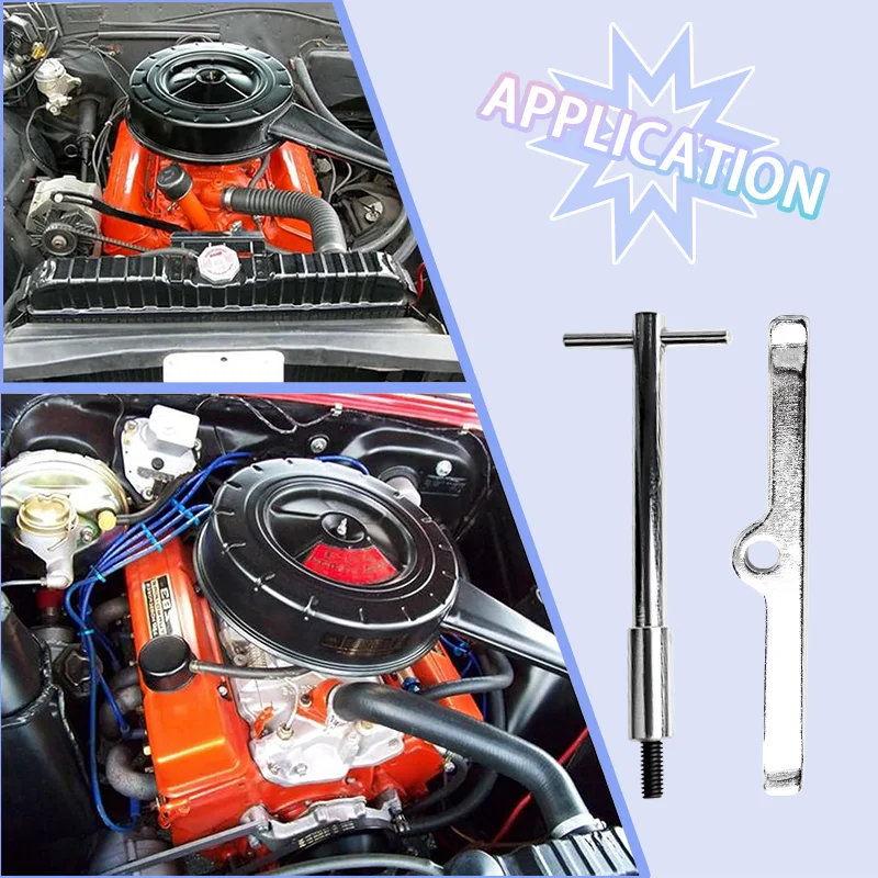 

T-Shape Valve Cover Bolts Hold Down Kits Compatible for Chevy SBC 265 283 302 305 307 327 350 400 W/Chrome Valve Spreaders