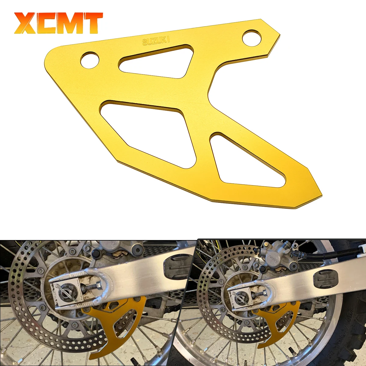 Motorcycle Accessories CNC Rear Brake Disc Guard Protector Cover For Suzuki RMZ250 RMZ450 RM125 RM250 RMX 450Z RM125 Z250 Z450