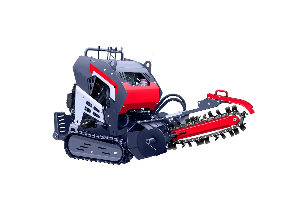 CE Certified 20hP Powered Chain Disc Crawler Type Trencher Ditching Machine for Farm