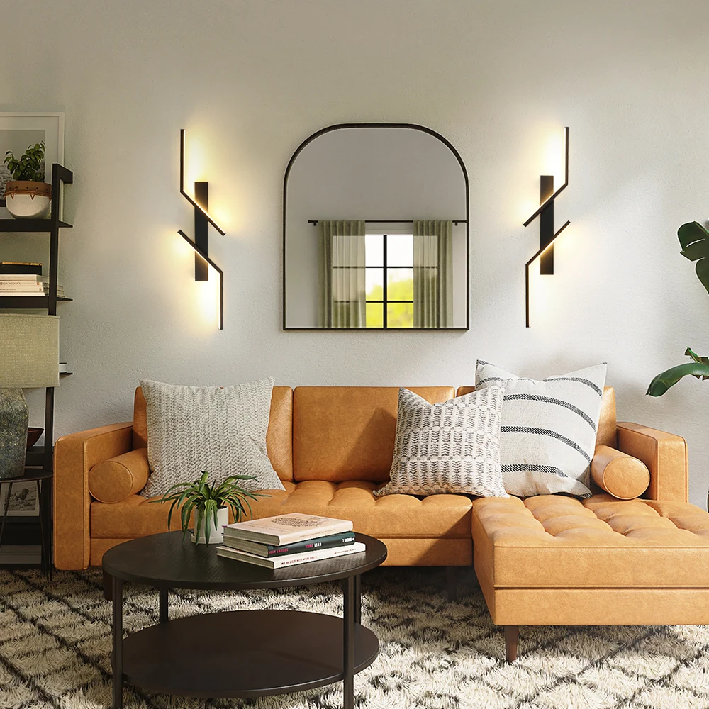 الحديثة الجدار مصباح LED الداخلية الجدار ضوء الشمعدانات الحد الأدنى قطاع غرفة الديكور أباجورة عناصر ديكور المنزل تركيبات الضوء #4