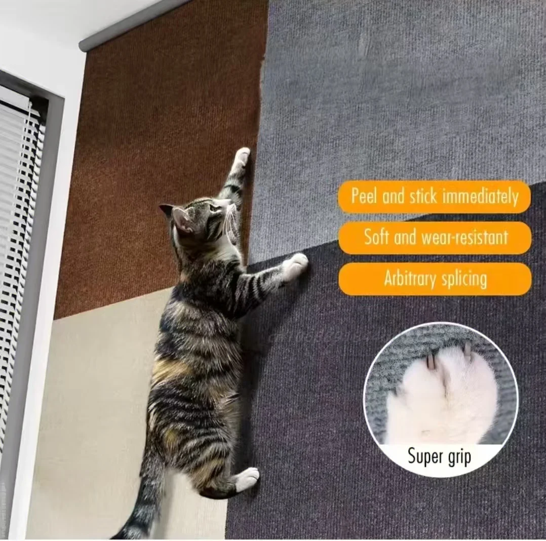 

Wall Anti Cat Scratch Sofa Diy Cats Scratch Board Sofa Protection Self-Adhesive Carpet Cats Scratch Board Paws Sharpen Trimmable