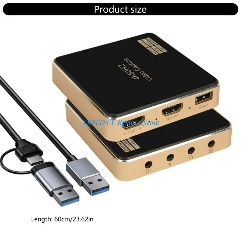 USB3.0 Video Card 4K60HZ Resolution No Delay Metal Housing Broad Compatibility