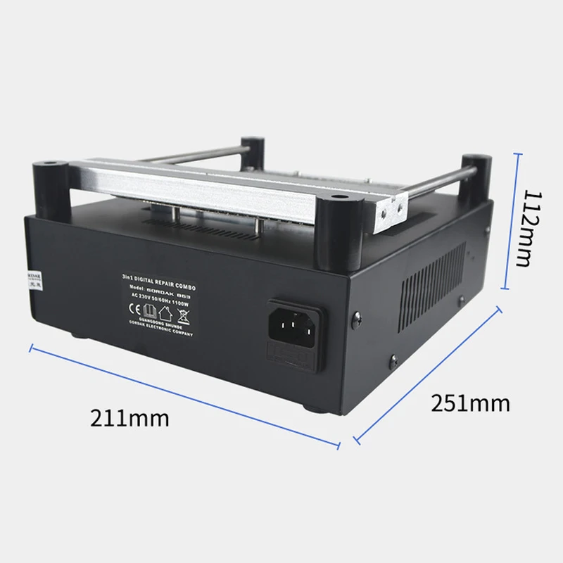853 BGA Rework Station - Digital Display Temperature Control Infrared Heating Platform (Bottom Preheating)