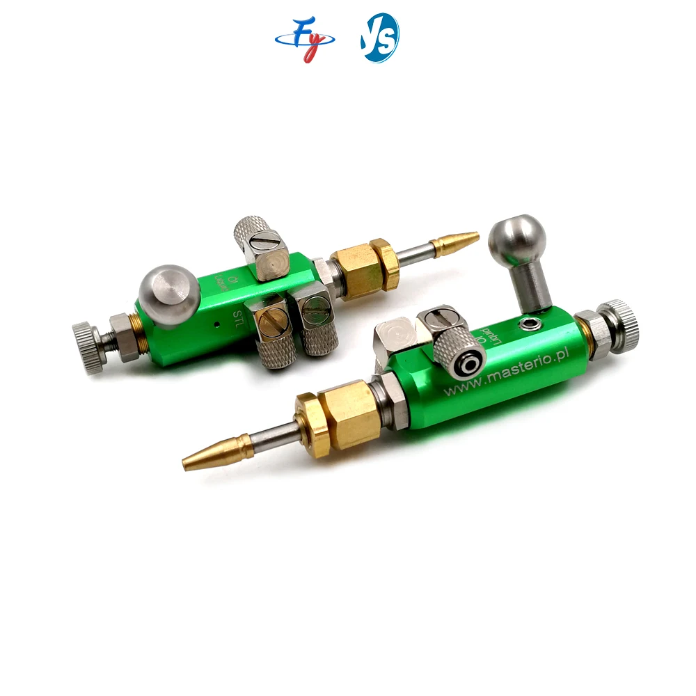 Green Quality Stainless Steel Air Atomizing Nozzle Fine Narrow Angle Small Flow New Type Adjustable High Pressure Humidification