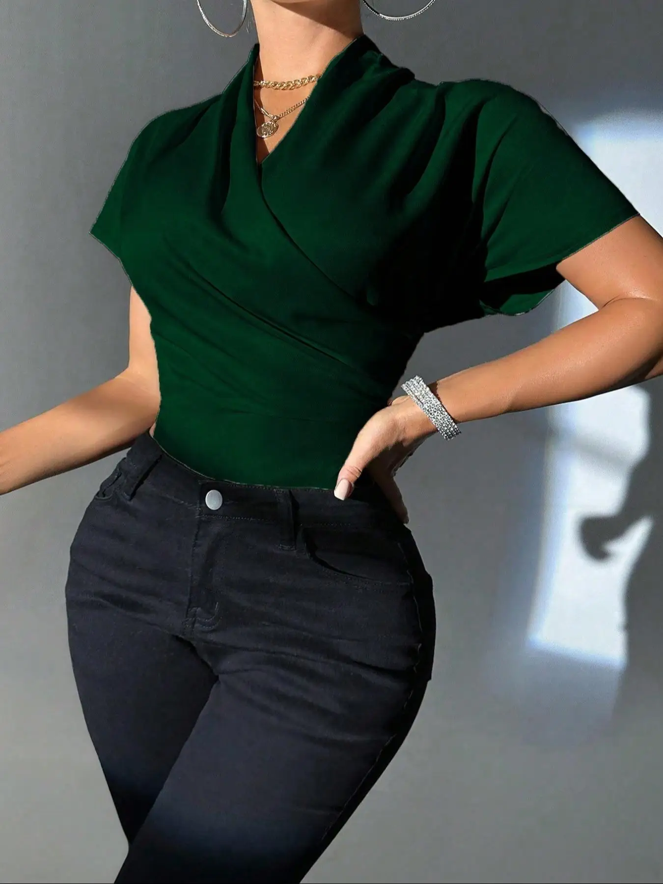 

Женская бархатная блузка, элегантный однотонный топ с асимметричным подолом на лето, женская одежда для повседневного ношения, рубашки