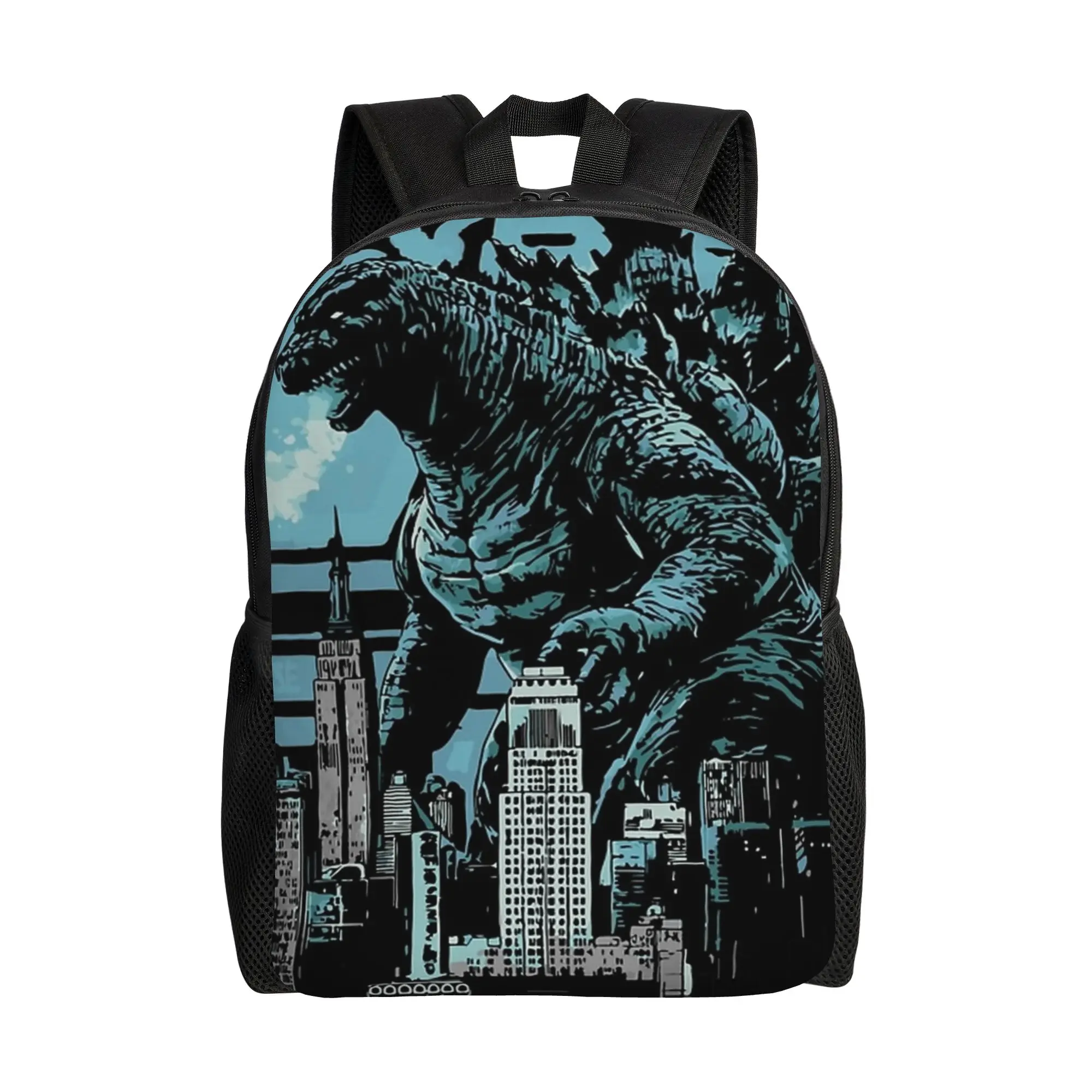 1Piece Retro City New School Year Daypack Godzilla High School Students  Backpack