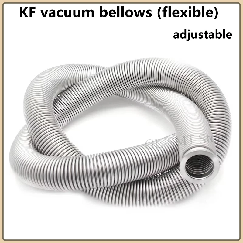 KF Vacuum Flexible Bellows / Flexible Hose Telescopic Tube 304 Stainless Steel Suitable for Molecular Pump Diffusion Pump NW