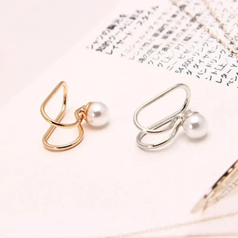 Internet Celebrity Stud Earrings Easy To Wear Star Fashion Statement Piece U-shaped Ear Clip Jewelry Accessories Trend Ear Clip