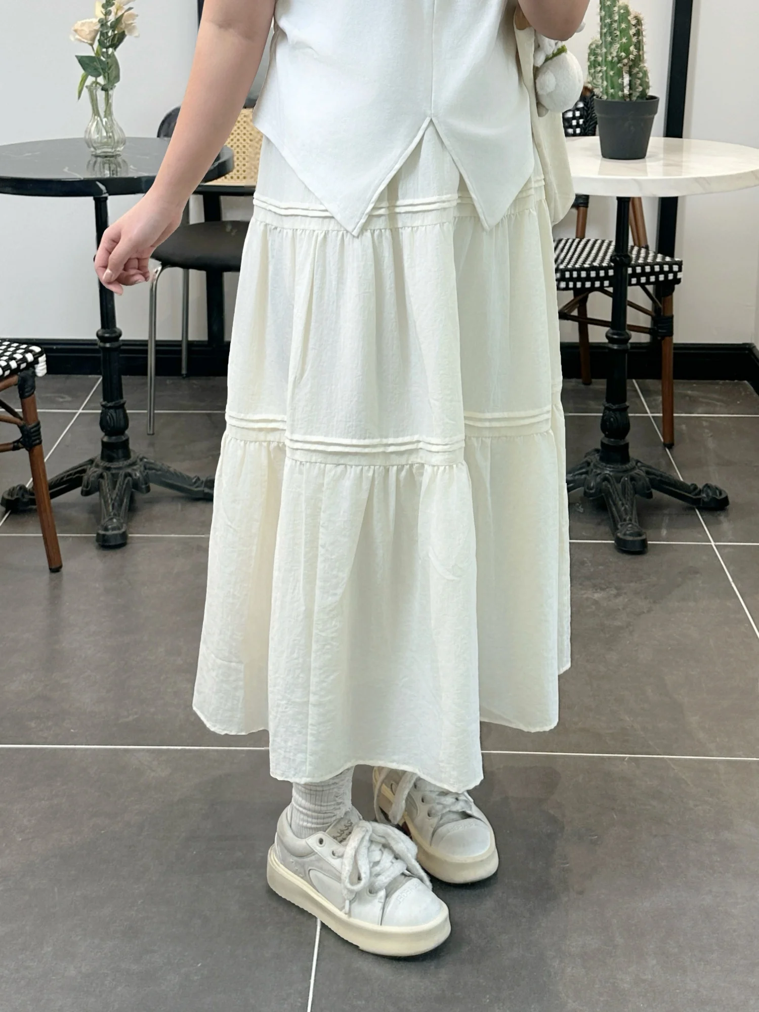 

Юбка женская с высокой талией больших размеров, красивая, уникальная, новая весенняя модель, ультратонкая, эффектная, длинная юбка.