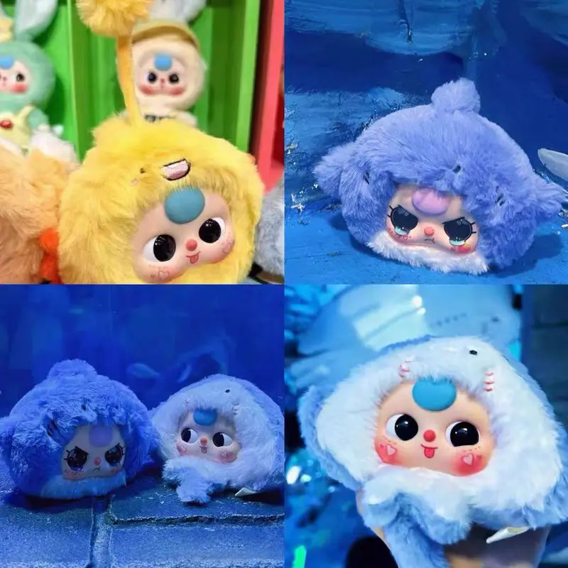 

2025 New Original Baby Three Ocean Series Blind Box Play Vinyl Dolls Backpack Decorative Pendant Mystery Boxs Toys Birthday Gift