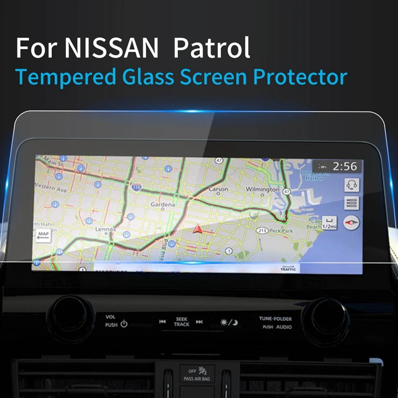 Car Accessories For Nissan Patrol Armada Screen Protector 2023 Tempered Glass Protective Film Navigator Protection Stickers