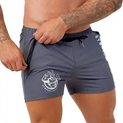 Running Sport Shorts Men Summer Gym Fitness Bodybuilding Quick Dry Bermuda Male Beach Pants Swim Trunks Jogging Training Bottoms