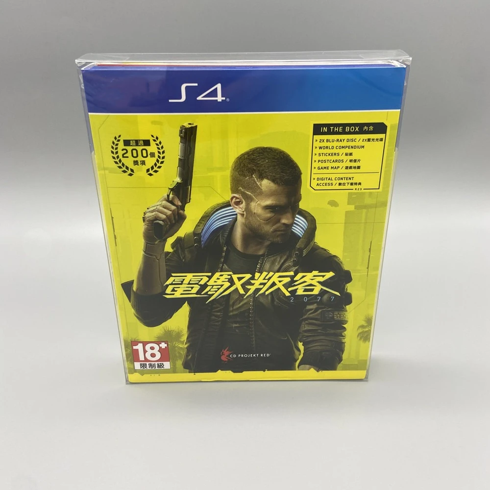 Collection Display Box For Cyberpunk 2077/Sony PlayStation 4/PS4 Game Storage Transparent Boxes TEP Shell Clear Collect Case