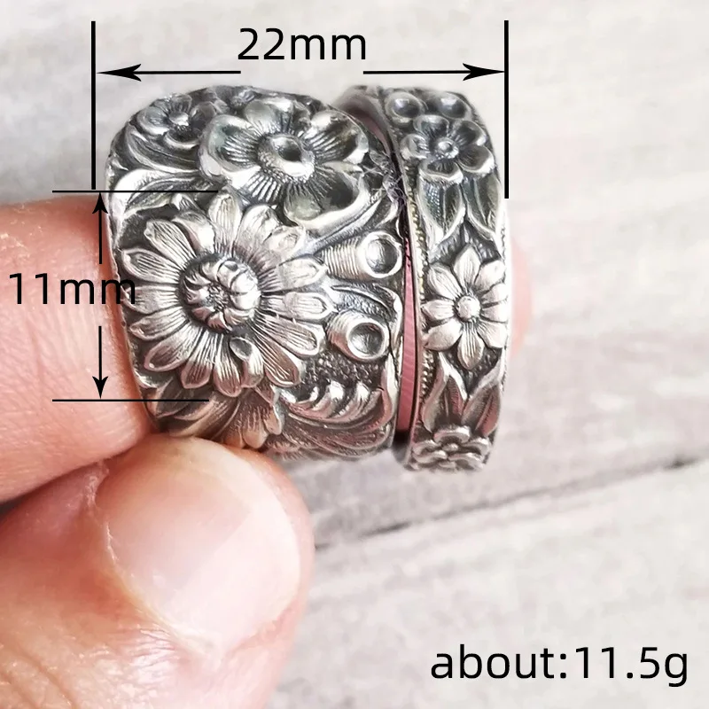 New Sunflower Dark Series Flower Ring with Colorful Flowers for Women\'s Engagement   Adjustable Opening