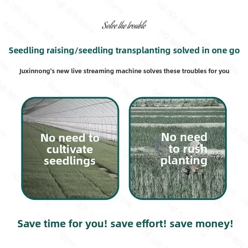 for Farm Seeding Machine Hand-held Transplanting Tool Multifunction Paddy Planter Rice Drum Seeder Efficient Manual Grain