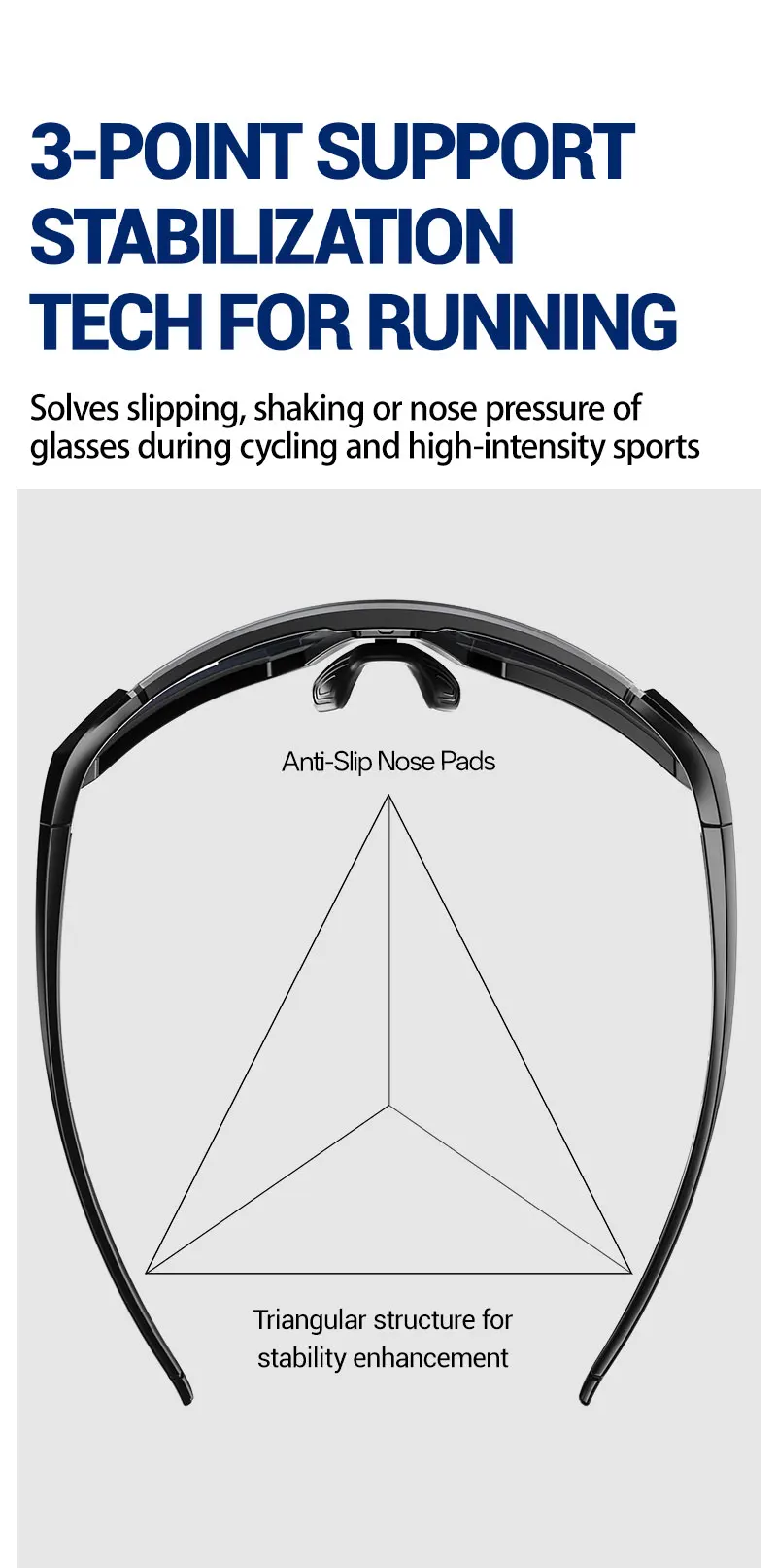 SCVCN Damen Radsport-Sonnenbrille Herren Fahrrad-Motorrad-Brille Outdoor-Sport Angeln Klettern Eyewear UV400 Laufbrille – Detail 3