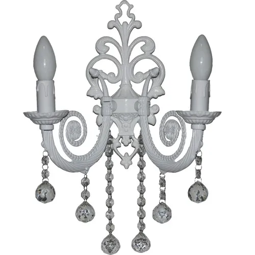 Merve Lampshade/Cast Iron Wall Sconce