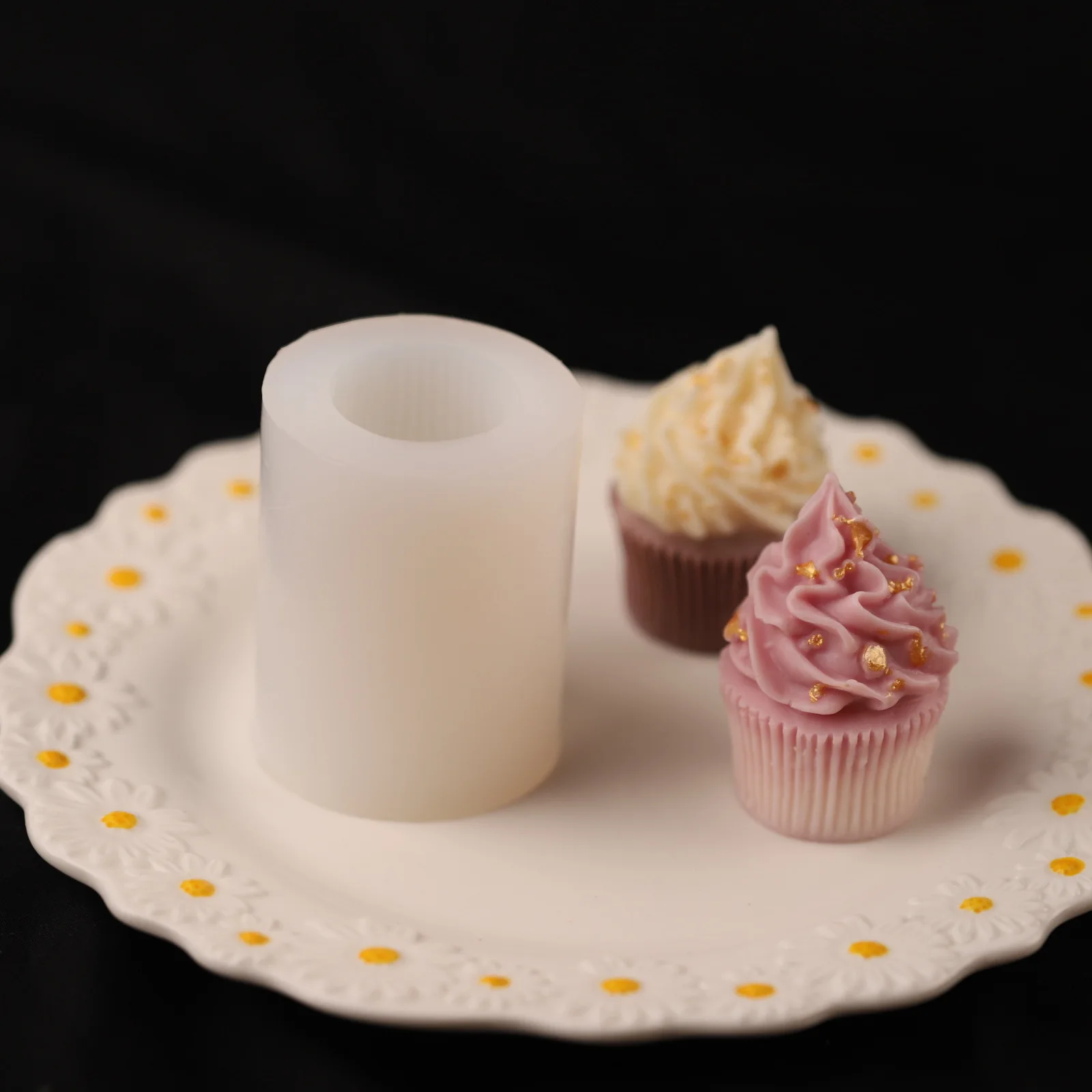 1-teilige Creme-Kuchen-Dessertform zum Selbermachen, Schokolade, handgemachte Seife, Duftkerze, Mini-Eiskegelform