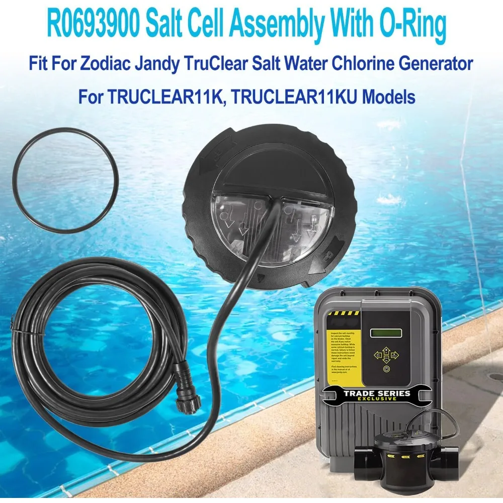 Pièces et accessoires/pièces de rechange pour assemblage de cellules salées avec joint torique adapté au générateur de chlore d'eau salée Zodiac Jandy TruClear