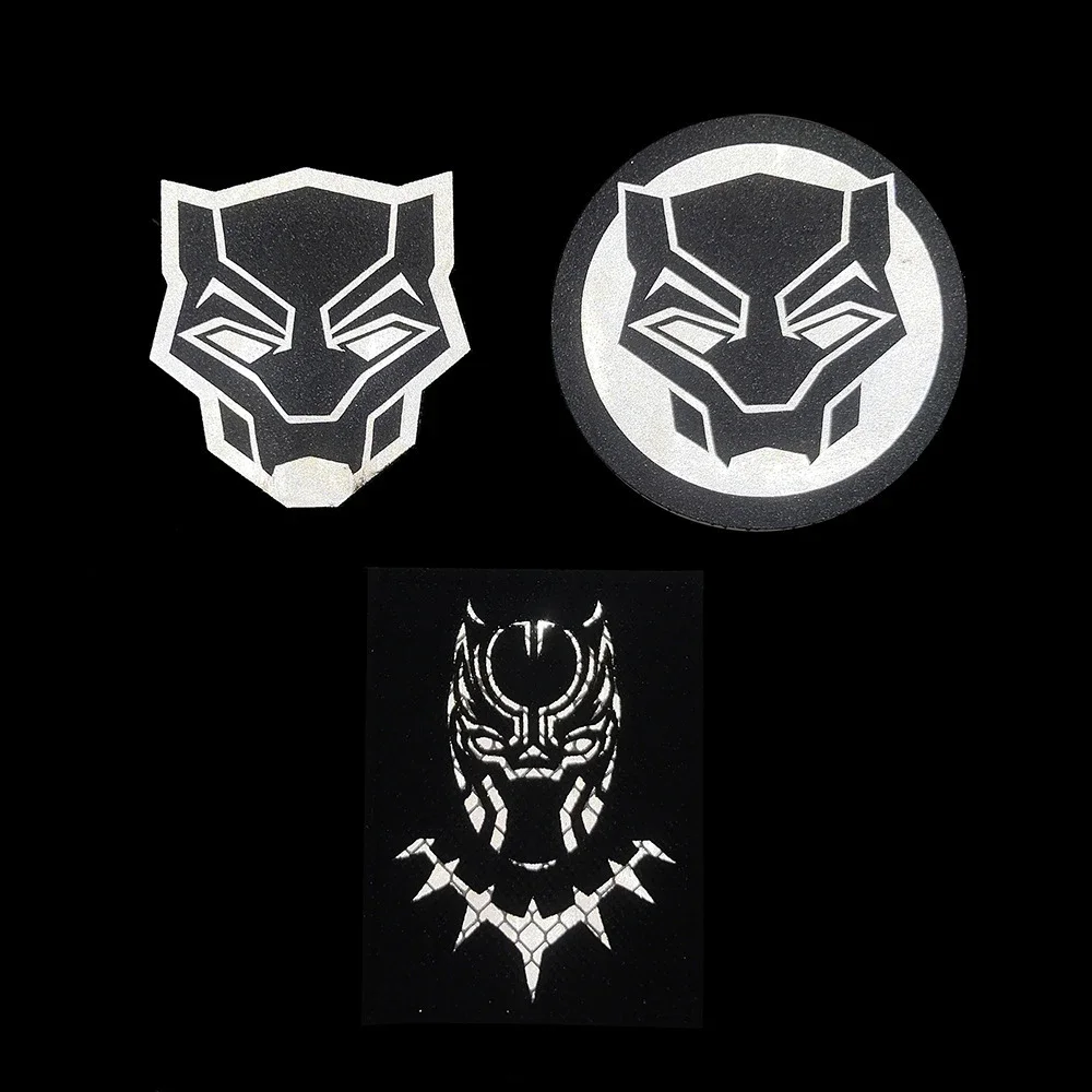 Venom Black Panther Noctilucence Patches Embroidered Hook Tactic Morale Badges on Backpack Sticker Military Patch for Clothing