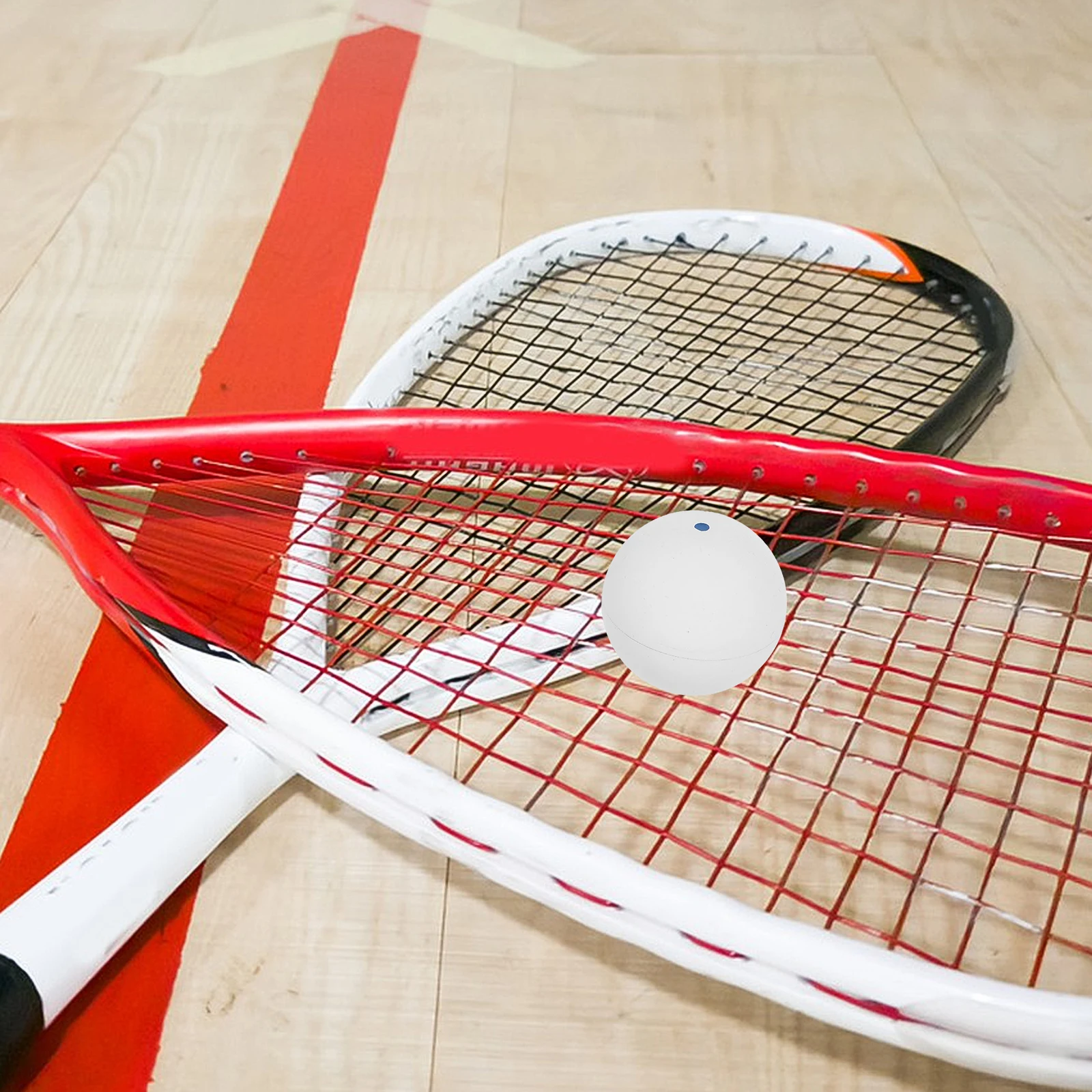 

2Pcs Squash Training Rubber Elastic Bounce Single Dot Practice Indoor Outdoor Reaction Training Equipment