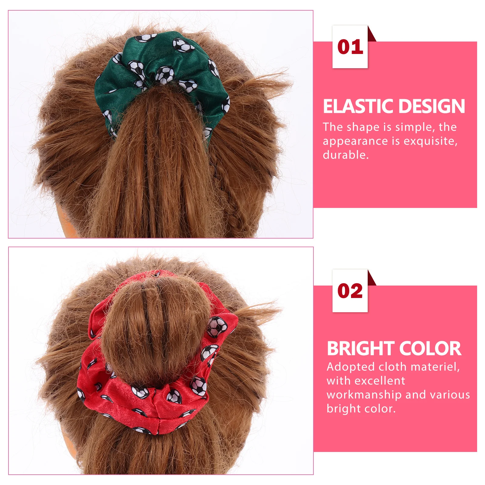 

8 шт. эластичные резинки для волос с принтом, резинки для волос с хвостиком, мягкая ткань, яркие цветные аксессуары для волос, резинки для волос с принтом