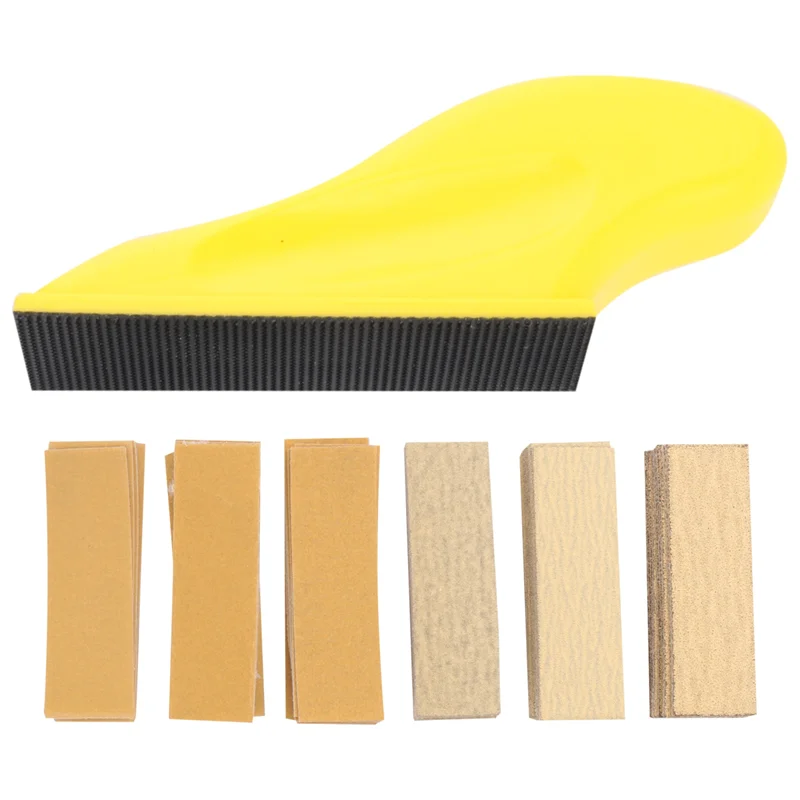 

Y42A-Mini Sander Kit, Micro-Sanding Tools For Small Projects, Small Detail Handle Sanding For Tight Narrow Spaces&DIY Crafts