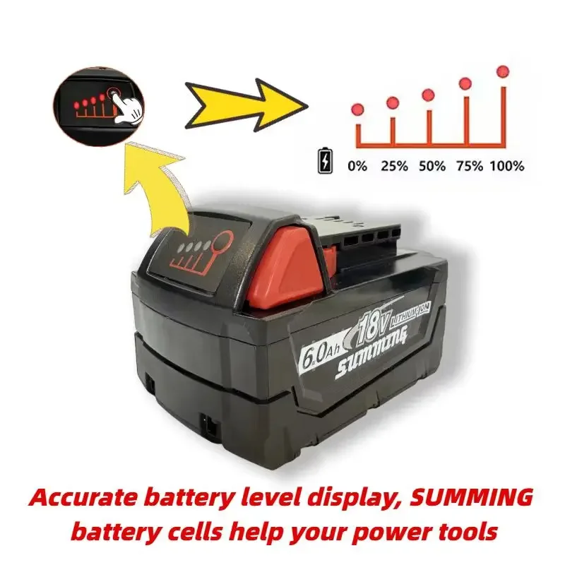 Originele 18V 9.0Ah Vervangende Lithium Ion Batterij Voor Milwaukee M18 Power Tool Batterijen 48-11-1815 48-11-1850 48-11-1860 Z50