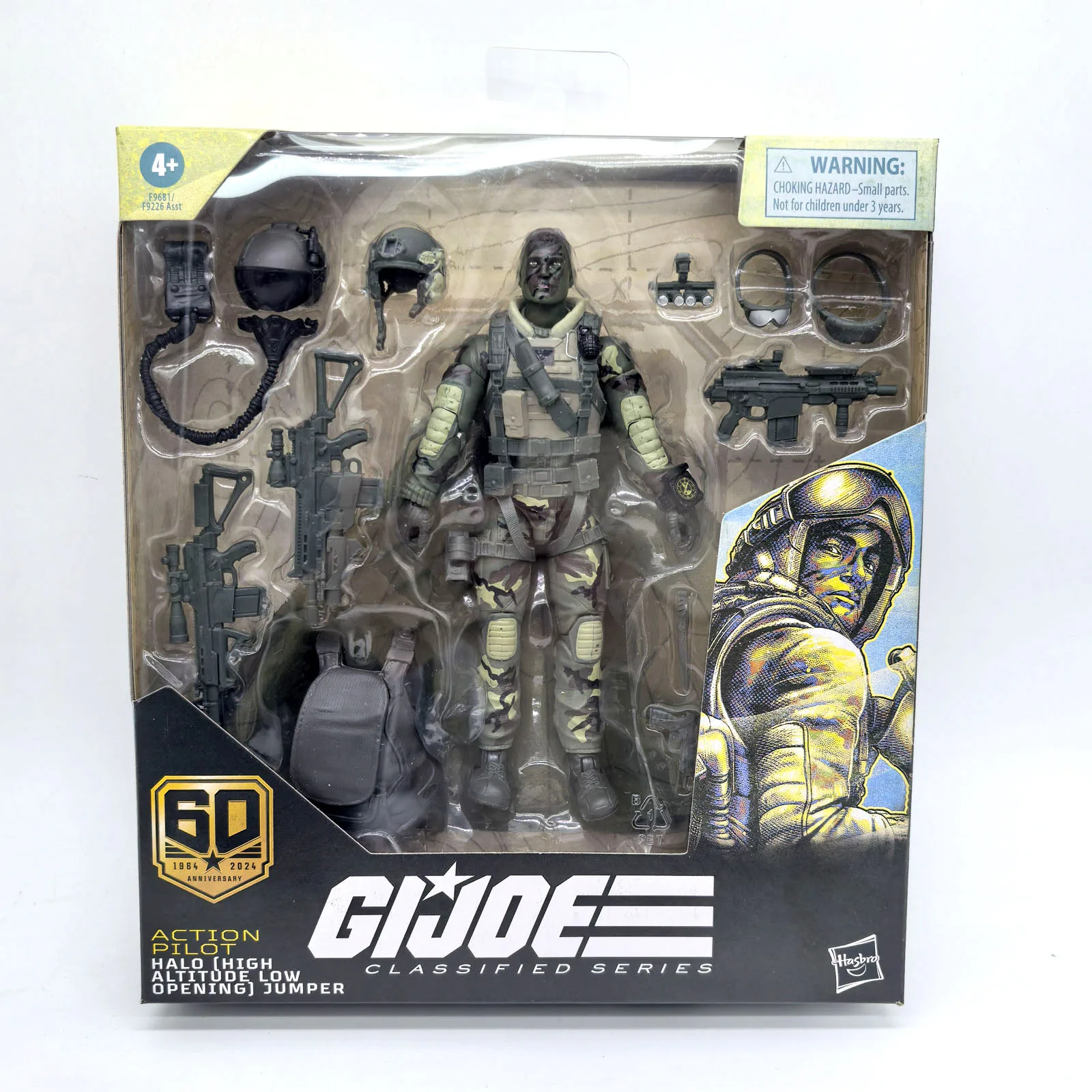 Hasbro GIJOE 액션 파일럿 점퍼 해양 스나이퍼 피규어 특수 부대 조립 군사 컬렉션 데스크탑 장식 어린이 선물