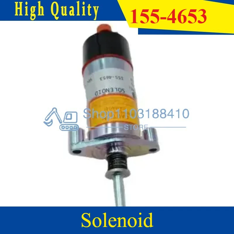 3E-7985 3304 3406 Diesel Engine Spare Accessories Fuel Shutoff Solenoid 3E7985 for  Excavator E330 155-4653 24V
