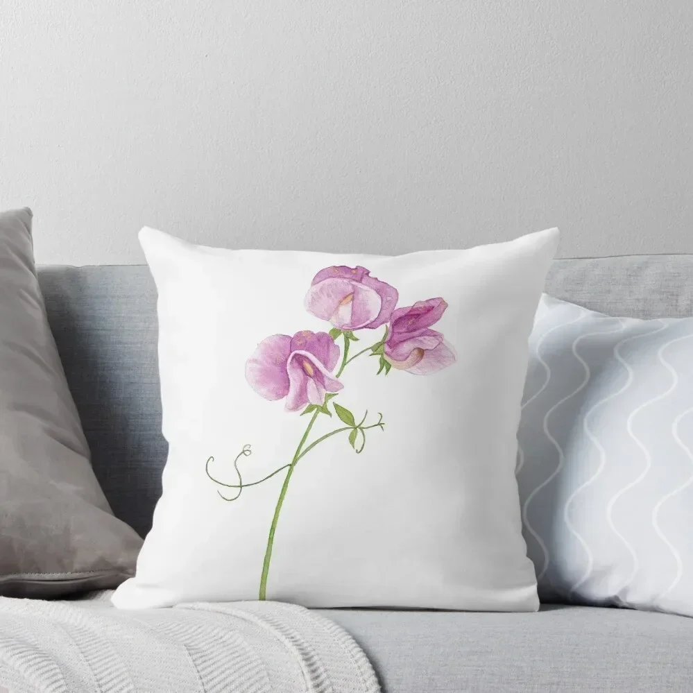 Sweet Pea - 3/3 Throw Pillow home decor items Throw Pillow Covers pillow