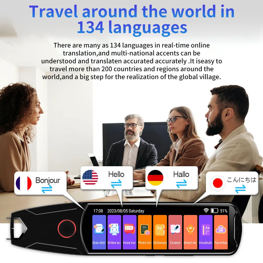 MD34 Voice Translator ปากกาแปลสแกนออฟไลน์ การสแกนธุรกิจ การอ่านปากกา การแปล การแปล นักแปลเสียงภาษาอาหรับ