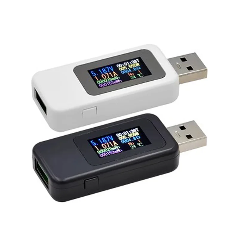 10 in 1 USB 테스터 DC 디지털 전압계 전류 전압계 암페어 전류 전압계 암페어 전압계 감지기 파워 뱅크 충전기 표시기