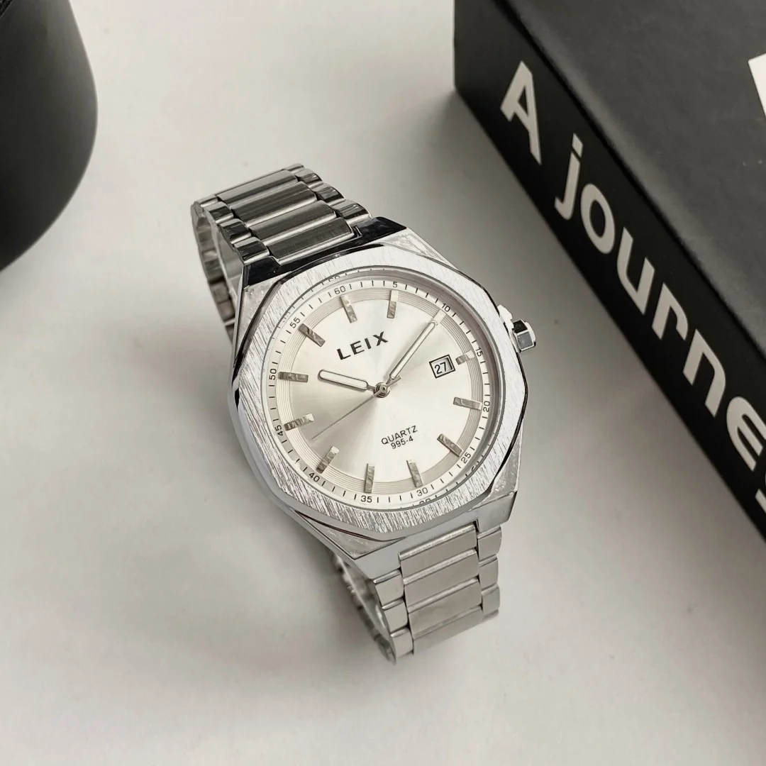 الرجال ووتش قمة الموضة الفاخرة الرياضة الفولاذ المقاوم للصدأ ساعة يد رجالي ساعات كوارتز عادية رجل تاريخ ساعة التقويم Reloj