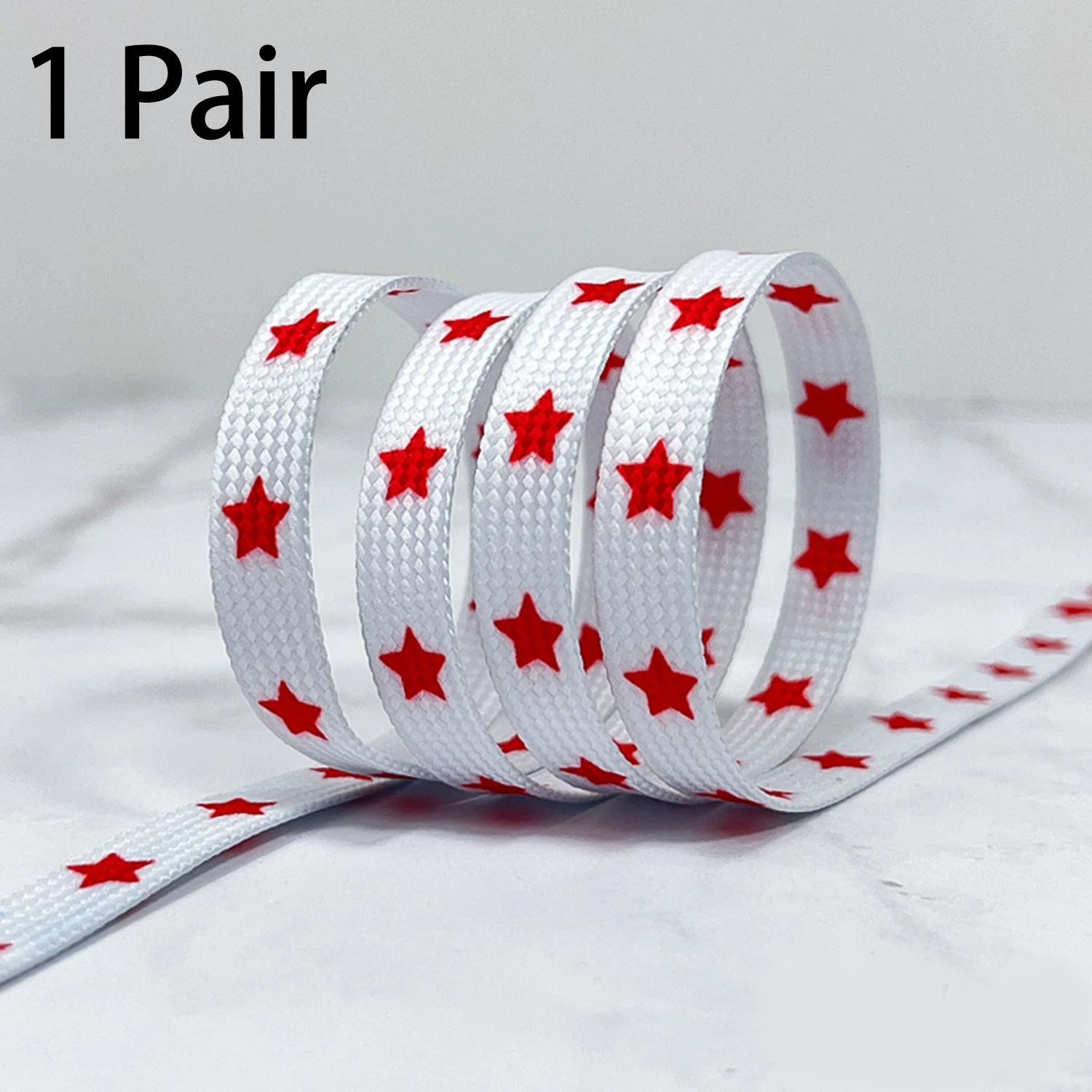 Fashion Weave Star Printing Shoelaces Men Women Trend Personality Sneakers Sport Casual Basketball Shoes Laces Dropship