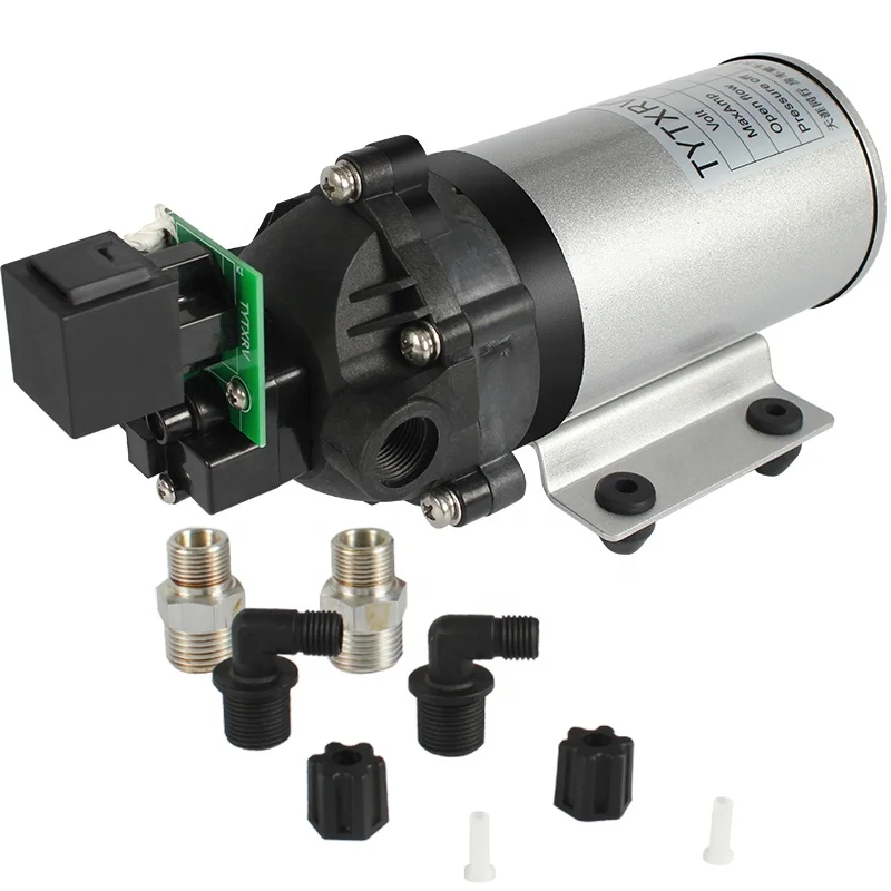 OEM 24 فولت مضخة الحجاب الحاجز لضغط المياه العذبة مضخة البخاخ ذاتية التحضير مع مفتاح الضغط 7L/دقيقة