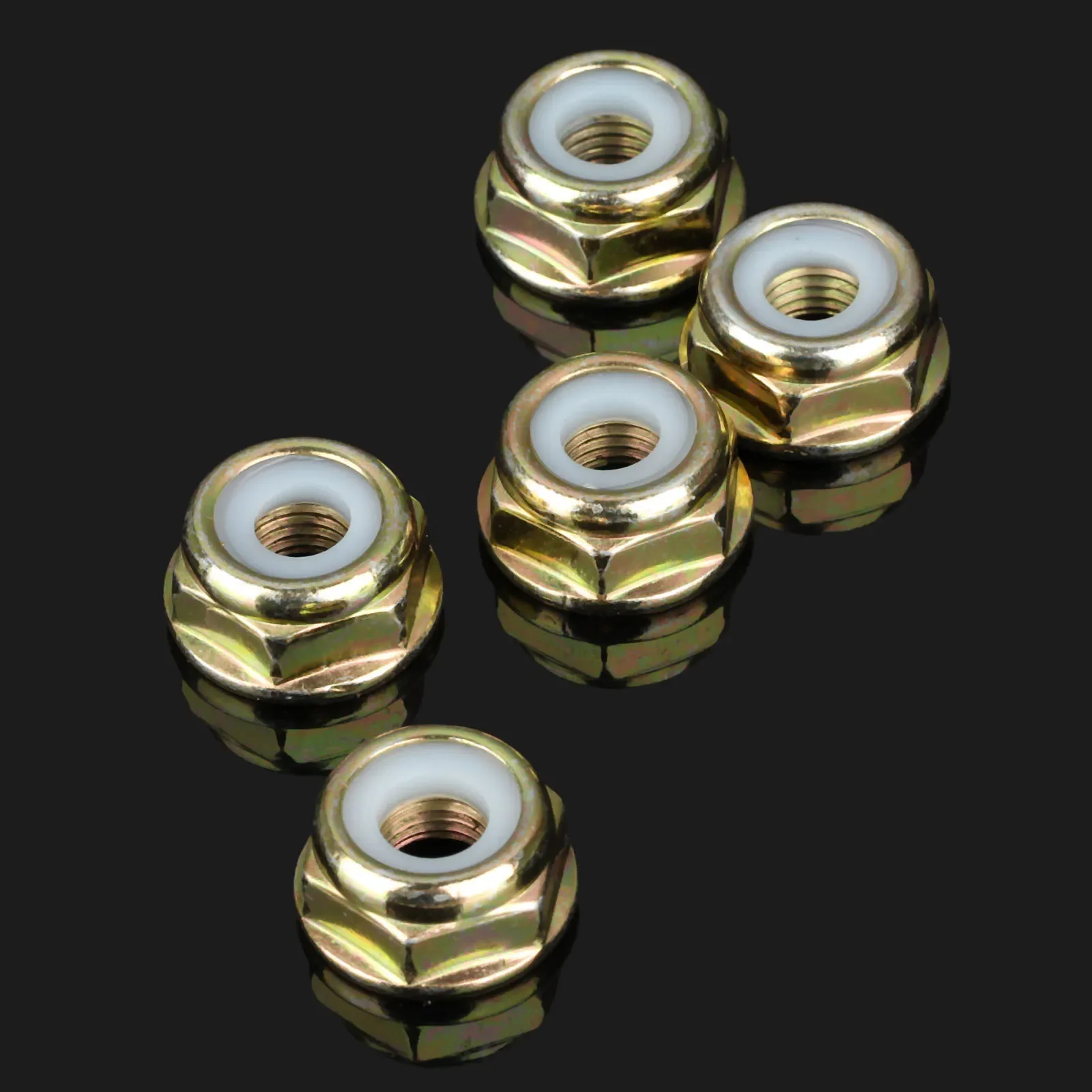 5pcs Blade Nuts Left Hand Thread M10*1.25 for Cutter Lawn Mowers Brushcutter Angle Gearbox Gear Head Case String Trimmer Parts