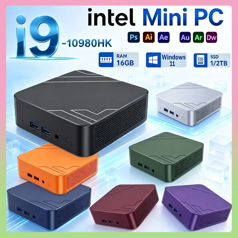 高性能ポータブルミニpc-インテル-core-i9-10980hk-32gb-ram-1tb-2tb-ssd-wifi6-bt52-4k-60hz-hd-ゲーミング・オフィス・学習用pc