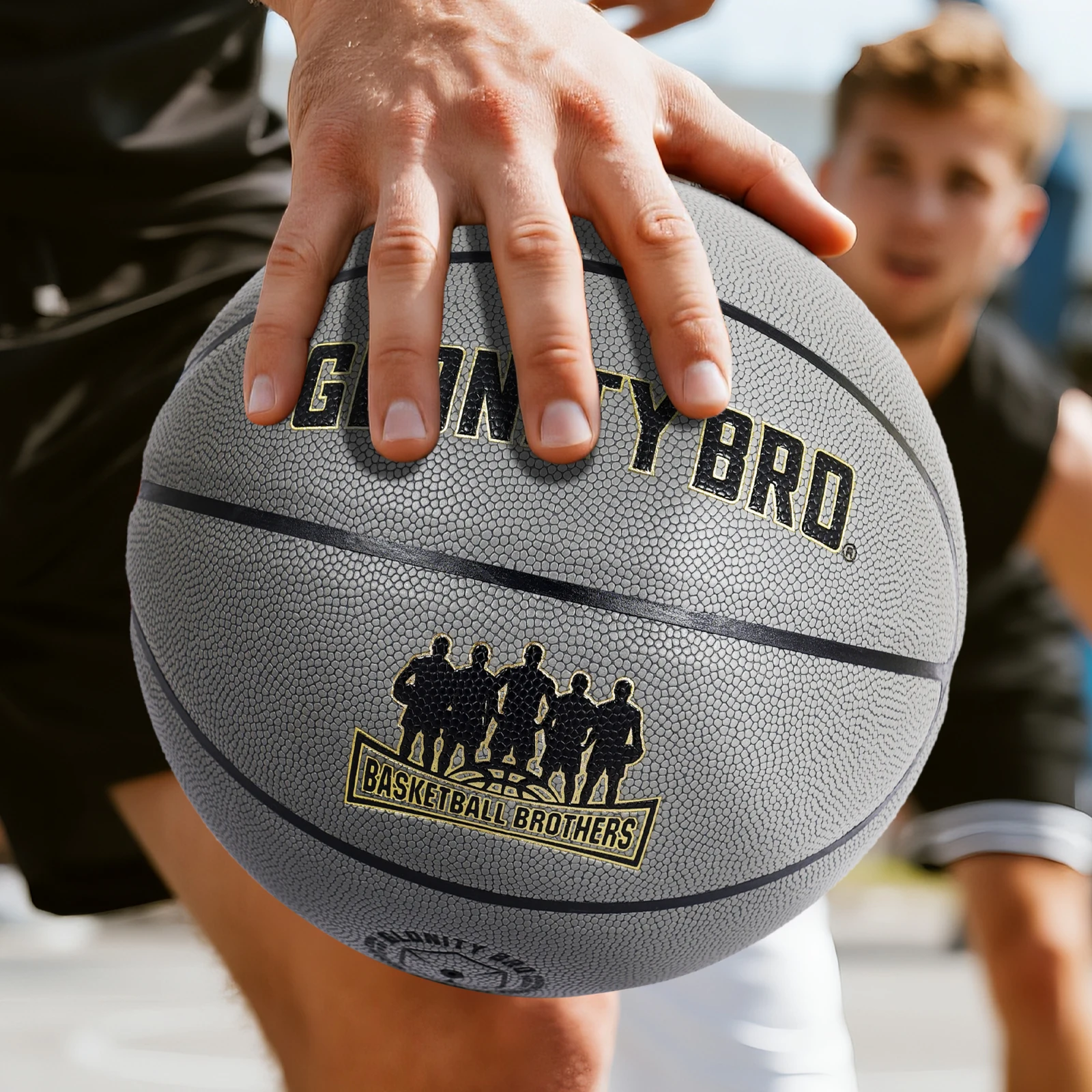 

Size 7 Basketball Composite Pu Gray Gold Women Youth Man Training Basketball Outdoor Indoor Durable Ball Team