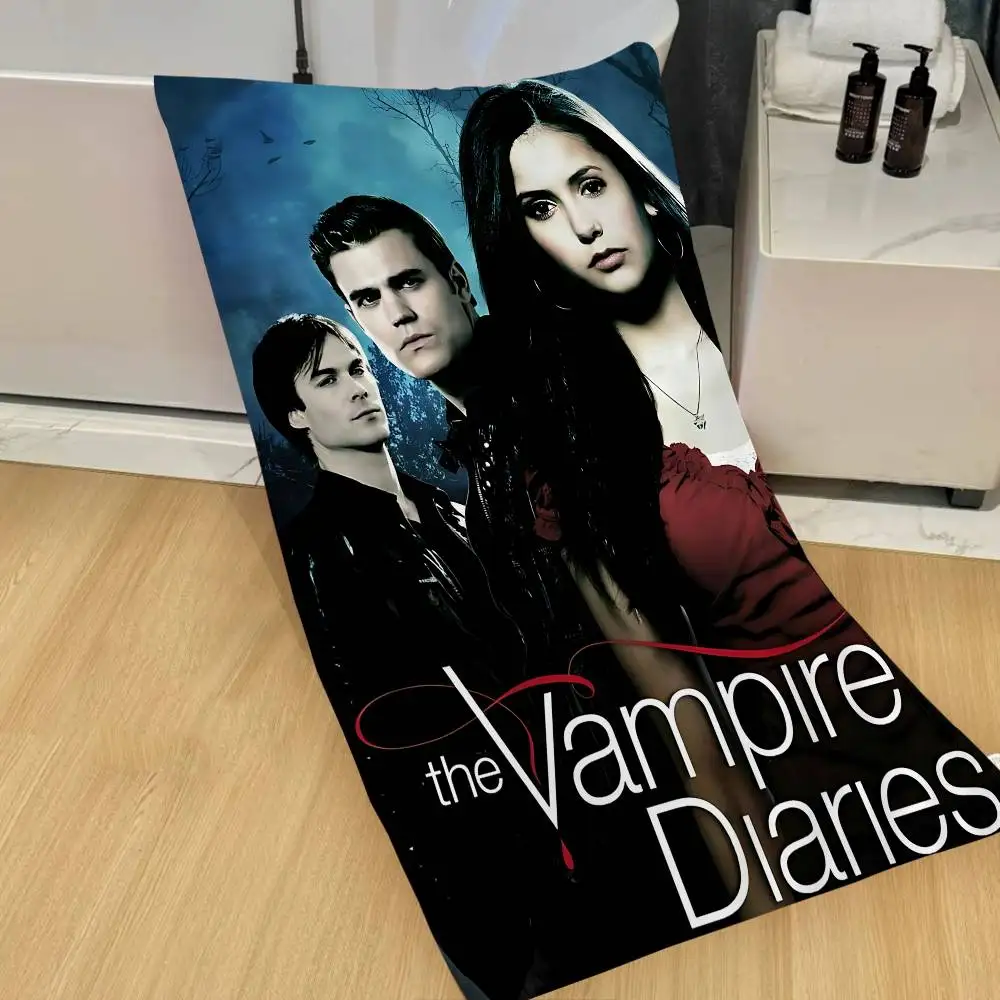 The Vampire Diaries TV Beach Towel Colorful Bath Towels for Girl Microfiber Quick Dry Custom Sand Free Beach Yoga Spa Gym Pool