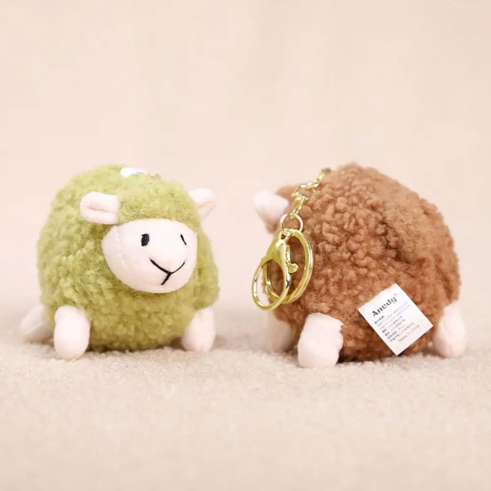 

Chubby Little Lamb Plush Keychain Stuffed Keychain PP Cotton Lamb Plush Pendant Lifelike Kawaii Lamb Plush Toy Phone Accessories