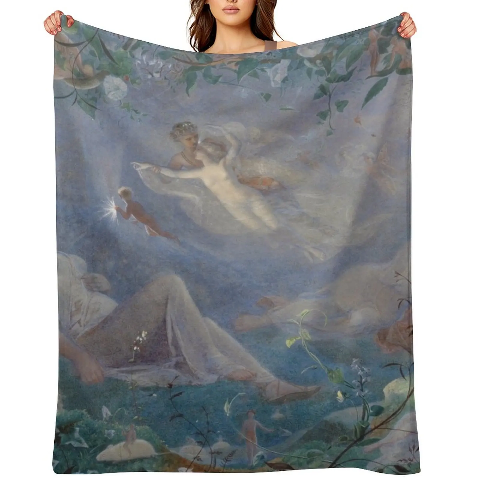 

A Midsummer Night Dream Throw Blanket warm winter Summer Beddings Beautifuls Flannel Fabric Blankets