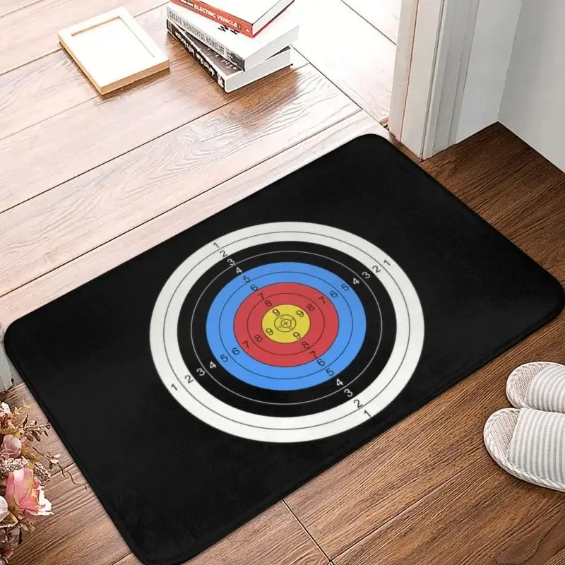 Custom Archery And Gun Range Target Practice Graphic Doormat Kitchen Floor Door Mat Archer Bow Hunting Sport Bedroom Carpet Rug