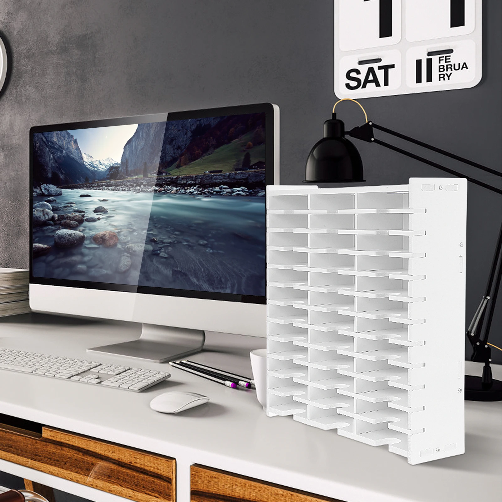 

Desktop Storage Box White Media Album Office Inkpad Organizer Portable Disc Case Holder Cd Case Dvd Cases Empty Anniversary Gift