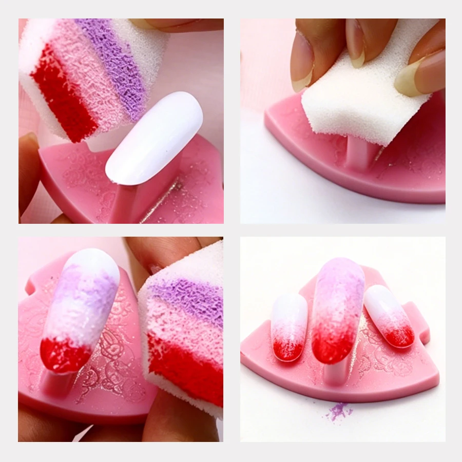 10/20/50 Stück Sechseckige Fusselfreie Nagelschwämme, Nagelreinigungstücher, Weiche Pads für Farbverlauf-Nagelkunst DIY Maniküre – Detail 5