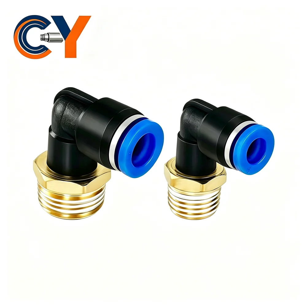 1PCS 5PCS PL Series Pneumatic Air Connector Fitting L4 6 8 10 12Thread 1/8 1/4 3/8 1/2 Straight Hose Fittings Pipe Quick Connect
