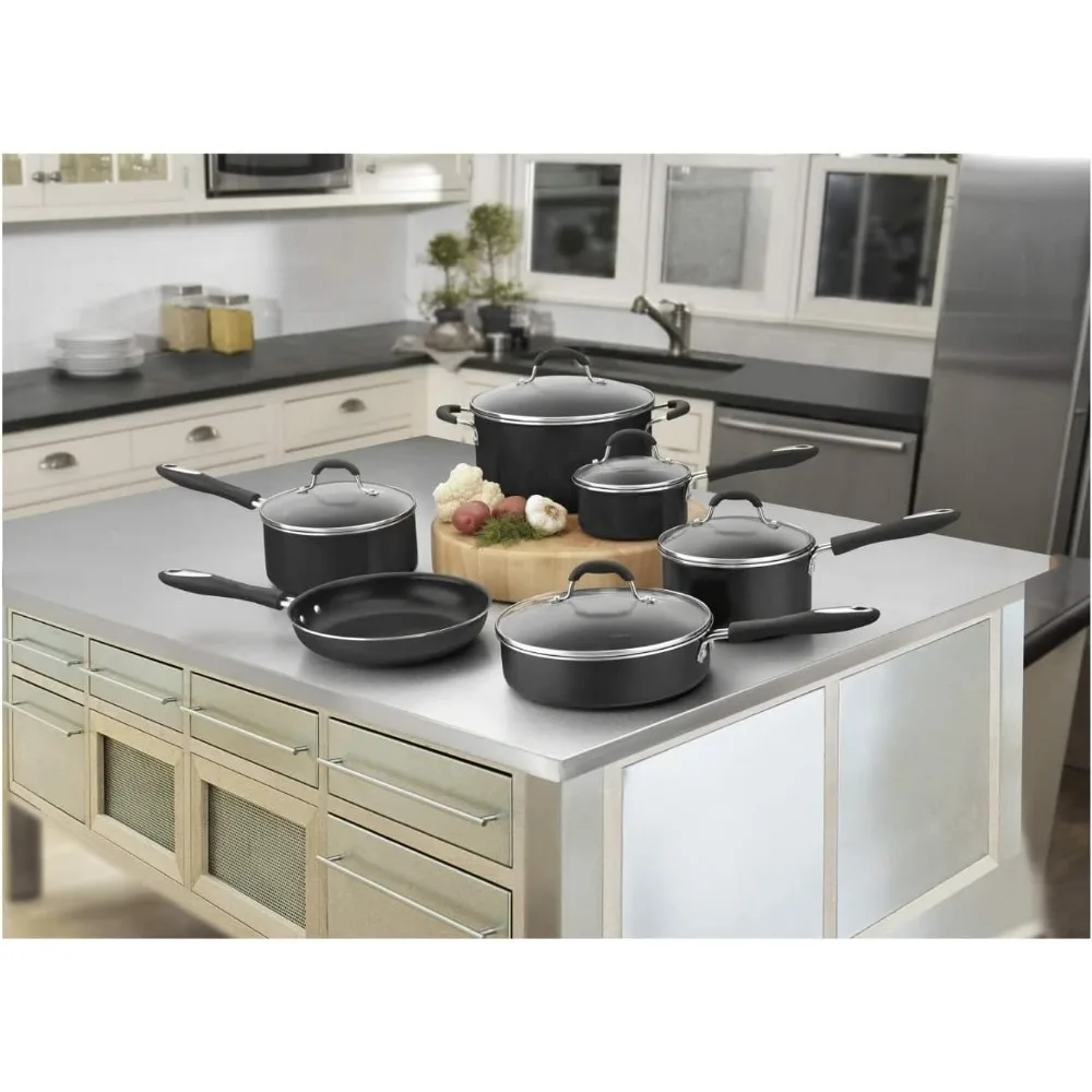 11-Piece Nonstick Cookware Set, 55-11BK