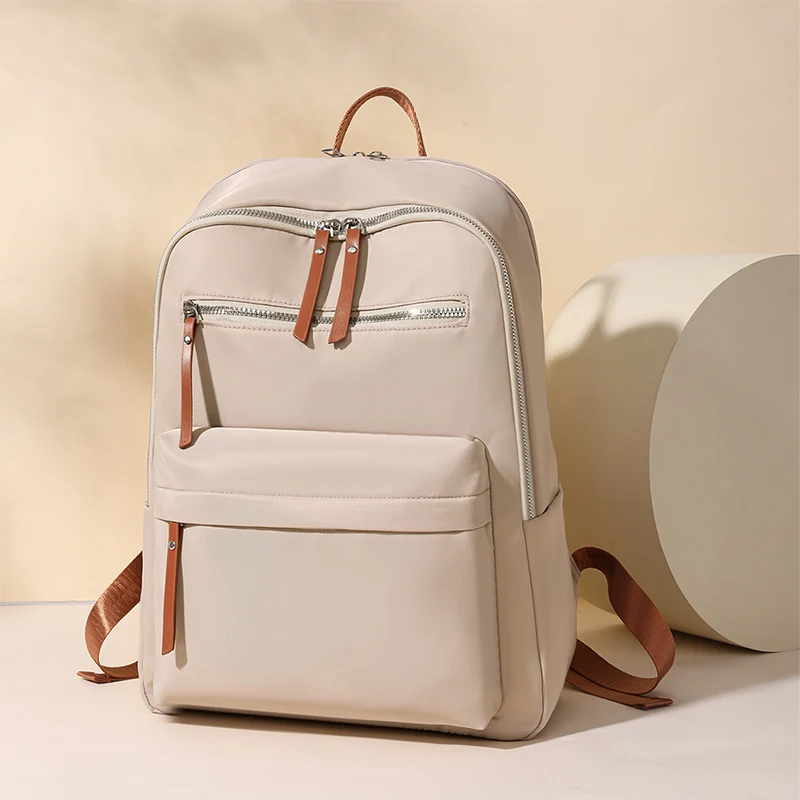 Solid Casual Backpacks Nylon Zipper Women's Bags on Sale 2024 High Quality High Capacity Multiple Pockets Student Backpack