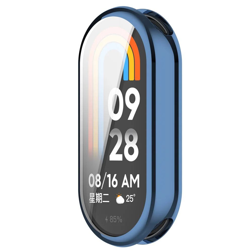 เคส BEHUA สำหรับ Xiaomi Mi Band 10 9NFC  วัสดุ TPU  อุปกรณ์เสริมป้องกัน พร้อมฟิล์มกันรอยหน้าจอ สำหรับ Xiaomi Band 10 9