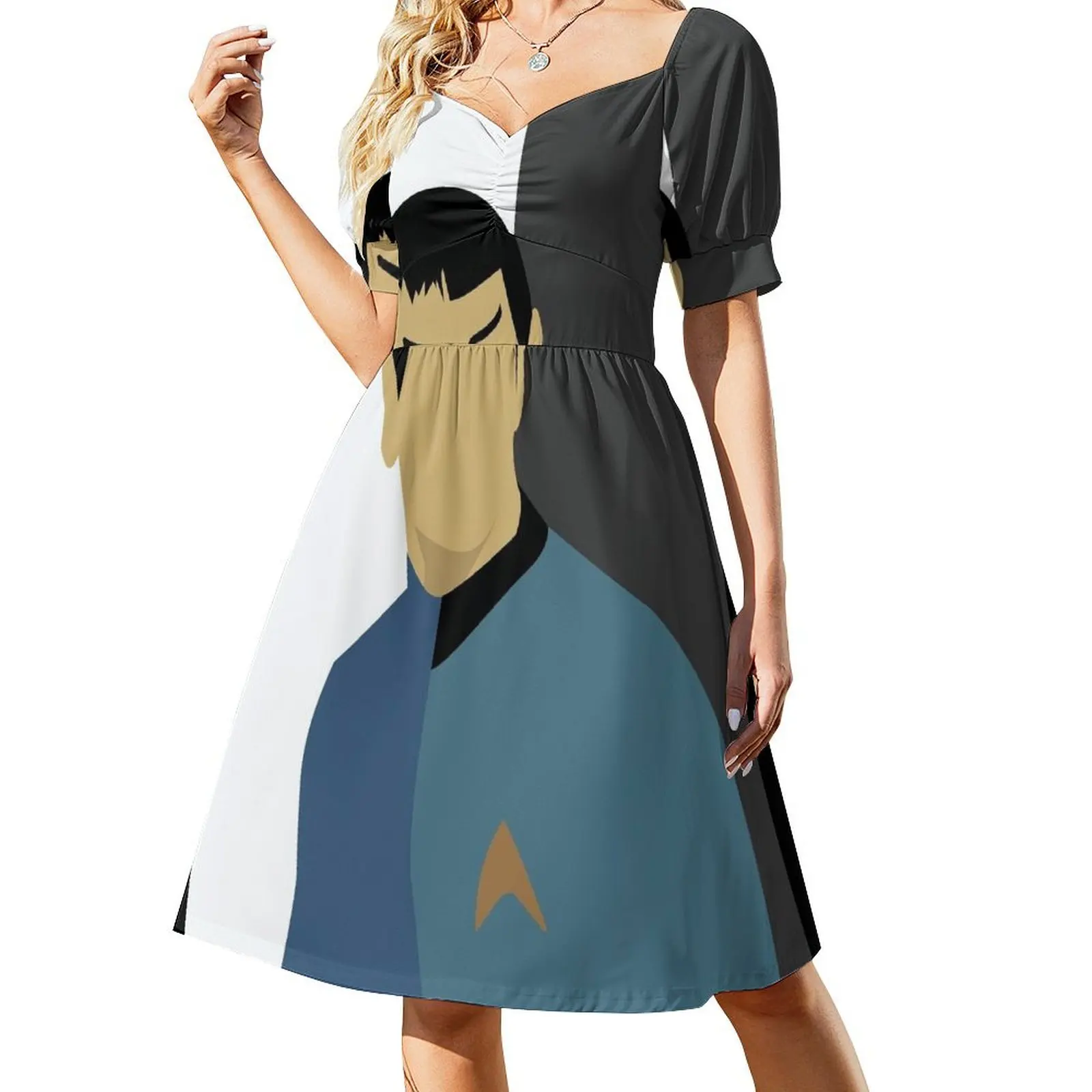 

Spock Torn Short Sleeved Dress dresses for women 2025 Long dress woman Woman fashion Dress